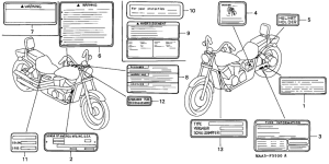 VT1100C Лейбл предостережения