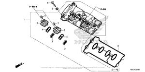 CBR650F Крышка головки цилиндров