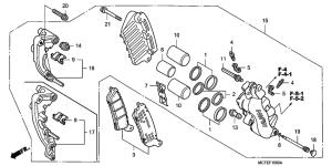 FJS600 Передний суппорт