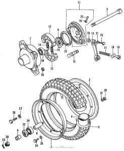 CT70 Переднее колесо
