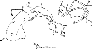 GL1100I Задний бампер