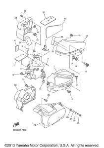 XVS650AT Боковые обтекатели