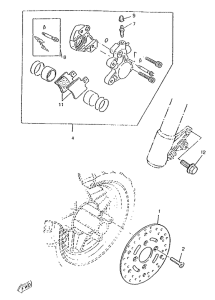 CW50RSP Front brake. caliper
