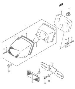 DR-Z400 Задний фонарь