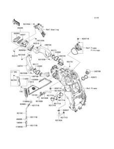 ZX1400 Воздушный фильтр