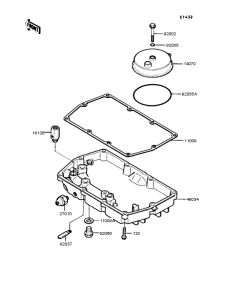 EX400 Поддон картера