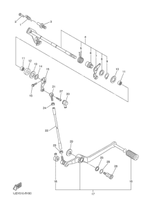 YZF-R6R シフトシヤフト