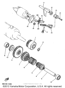 XV750G Муфта стартера