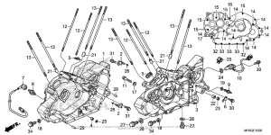 VT1300CR Картер двигателя