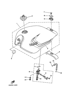 RZ125 Fuel tank assy