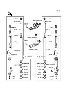 ER650 Передняя вилка