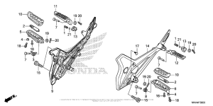 NC700X (DCT) Подножки