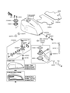 ZR400 Топливный бак