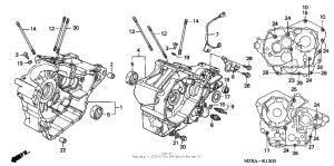 VT600CD Картер двигателя