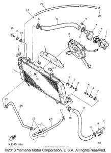 FZR1000E Радиатор и Патрубки