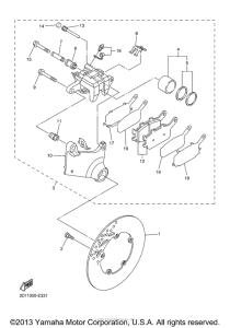 FZ1 Задний суппорт