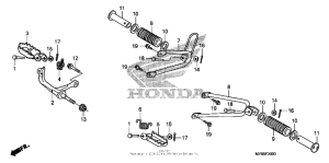XR650L Подножки