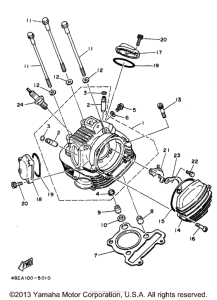 XT225KC Головка цилиндров