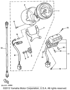 XV250 Приборы
