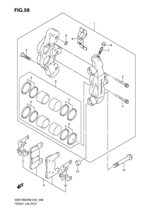 GSX-R600 Передний суппорт