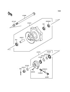 BN125 Переднее колесо