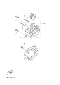 XQ125 Задний суппорт