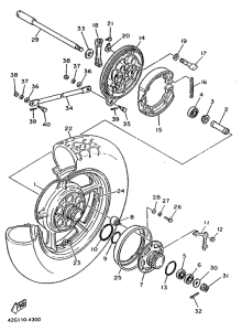 XV1100 Переднее колесо