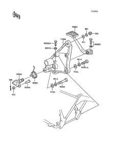 ZG1300 Педаль тормоза