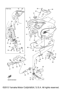 XVS650 Топливный бак