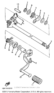 XS400K Shift shaft pedal