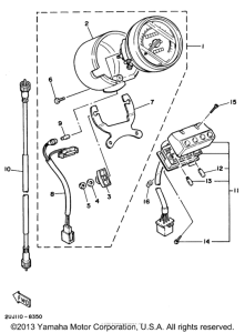 XV250 Приборы