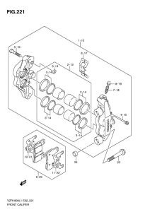 VZR1800 Передний суппорт