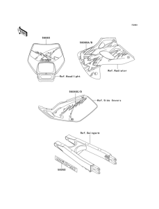 Decals(klx250-d1 / d2)