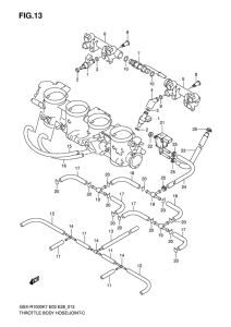 GSX-R1000 Throttle body hose / joint