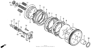 CB125T Сцепление