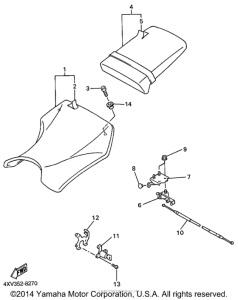 YZF-R1 Сиденье