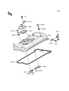 KLE650 Крышка головки цилиндров