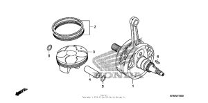  Коленчатый вал и поршни