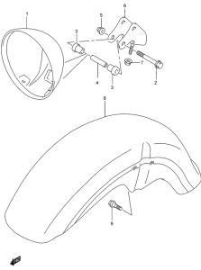 GZ250 Фара головного света