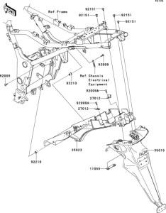 EX250 Заднее крыло