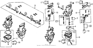 CB550 Carburetor components 77