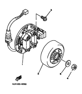 YZ125F Генератор