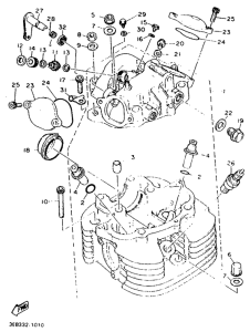 SR500 Головка цилиндров