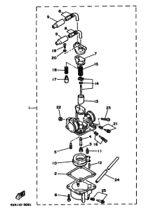 PW50W PW50 Carburetor assy