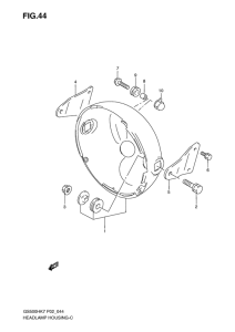 GS500 Фара головного света