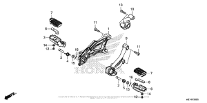CMX300 Подножки
