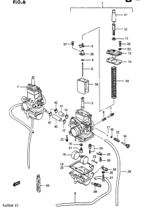 RG250 Carburetor assy