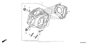 CRF50F Головка цилиндров