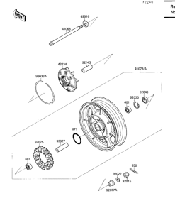 VN1500 Задняя втулка