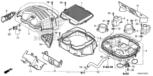 VFR1200F (DCT) Воздушный фильтр